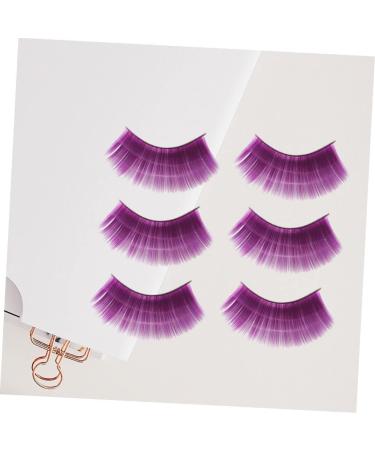 POPETPOP 9 Pairs Fake Eyelashes Dreses Purple Mascara Flash Halloween Eyelashes Clothing Magnetic Suite - Buy Online on GoSupps.com