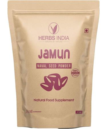 Jamun Seed Powder 16 Ounces(1 Pound) | Jambul | Syzygium Cumini | Indian BlackBerry Fruit | Black Java Plum | Eugenia Jambolana - HerbsIndia