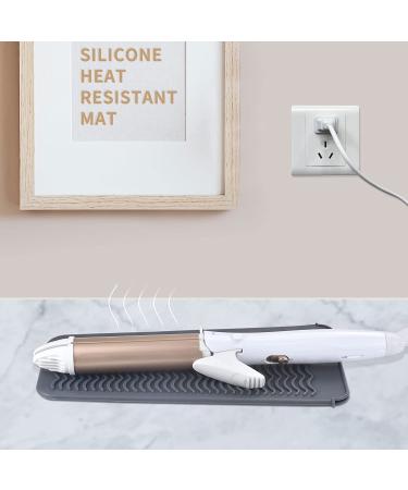 Silicone Heat Resistant Travel Mat Pouch for Hair Styling Tools - Grey | EIOKIT - Buy Online on GoSupps.com