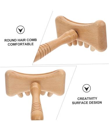 Lurrose Facial Tools - 1 Piece Handwood Gua Sha Massage Tool for Relaxation & Beauty - Manual Beech Massage Stick for Glowing Skin - Buy Online on GoSupps.com