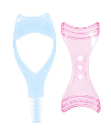 Ciieeo Eyelash Guard for Lashes Mascara Shield Plastic Lash Applicator Tool Mascara Applicator Shield Eyebrow Shaping Stencil Mascara Shield Applicator Guard 3 in 1 Eyelashes Tools Upper Lower Eyelash Lash Comb Tool 2pcs...