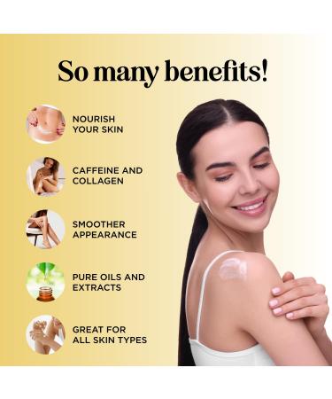 Maple Holistics Skin Firming Body Lotion for Women - Caffeine & Collagen Body Lotion with Hyaluronic Acid for Dry Crepey Loose Skin and Cellulite (2 Pack) Sweet Almond 1 Count (Pack of 2) - Buy Online on GoSupps.com