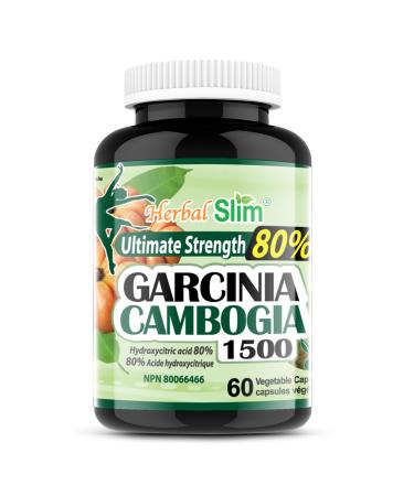 Herbal Slim Garcinia Cambogia 1500 80% HCA (60 Capsules)