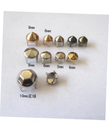 NUOBESTY 100pcs Rivet for DIY Punk Shoes Embellish Clothes Rivets Button Nail Clothing Accessories Metal Stud 100pcs Golden - Buy Online on GoSupps.com