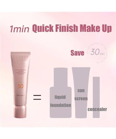 EXQST Three in One Whitening and Solar Foundation Whitening Sunscreen SPF50+ Waterproof Concealer and Insulating BB Cream To Get Flawless Korean Glass Skin - Buy Online on GoSupps.com