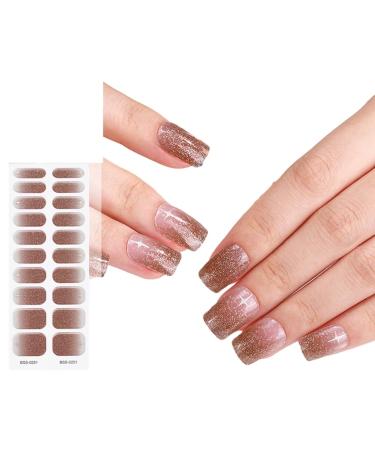 Limtula Professional Gel Nail s Full Wraps for Girls No Waiting Time No Nail Damage UV LED Lamp Required Nail Decoration BSS0251