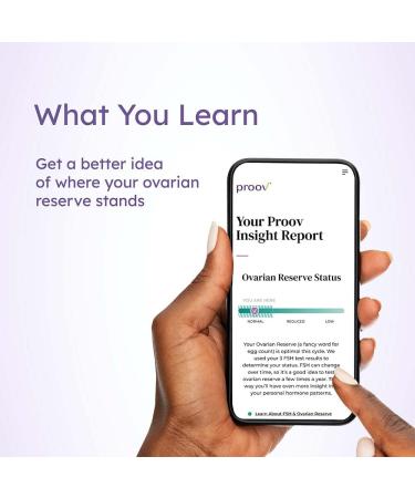 Proov Reserve | At-Home Ovarian Reserve Test | Non-Invasive | Results in 10 Minutes - Buy Online on GoSupps.com