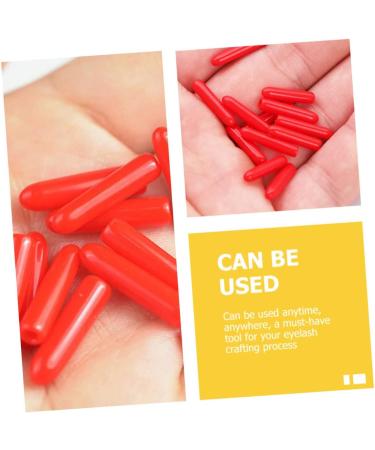 Buy Beatifufu 240 Pointed Cleaning Sleeve Tweezers - Stainless Steel Anti-Eyelash Cover & Auxiliary Tool for Eyelash Transplantation - 2pcs Red - Buy Online on GoSupps.com