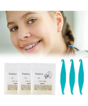 Buy Orthodontic Rubber Bands - 1/4 Inch Elastic Bands for Braces | 3 Pieces for Effective Dental Use - Buy Online on GoSupps.com
