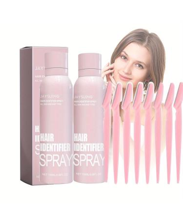 2 Set Hair Identifier Spray for Face Shaving Dermaplaning Dermaplaning Tool for Face 2024 New Hair Identifier Spray for Face Shaving - Moisturizing and Skin Care Dermaplaning Spray