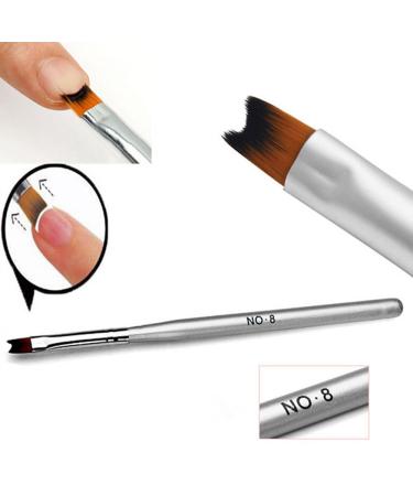 Sanwood Manicure Brush for Acrylic/ UV/ Gel Polish for White Nail Tips