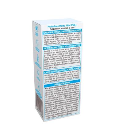 Garnier Ambre Solaire UV Gel Face Cream SPF 50+ | Advanced Sensitive Skin Protection | 50 ml - Buy Online Internationally - Buy Online on GoSupps.com