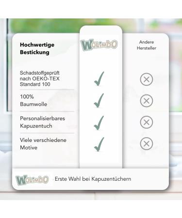 Personalized Wolimbo Hooded Towel for Baby & Children - Purple Lilac 80x80 cm - Custom Name & Motif - Buy Online on GoSupps.com