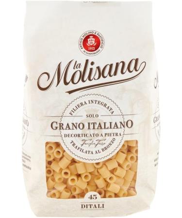 24 x La Molisana Ditali N. 45 Pasta Lenta Lavorazione Pasta Made of Dough Wheat Semolina Bronze Drawing 500 g + 2 x Italian Gourmet Polpa - Buy Online on GoSupps.com