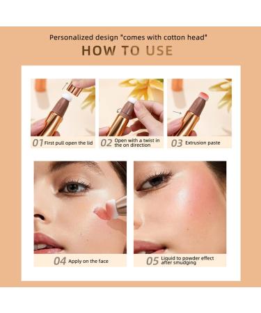 3 Pcs Cream Contour Beauty Wand Set - Highlighter, Blush, Concealer Stick with Cushion Applicator for 3D Face Makeup - Natural Matte Finish, Lightweight & Blendable - Buy Online on GoSupps.com