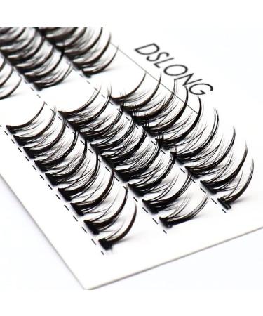 DSLONG Manga Lash Individual Cluster Lashes Extension Kit - Natural Look 3D Cosplay Eyelash Extensions (A02) - Buy Online on GoSupps.com