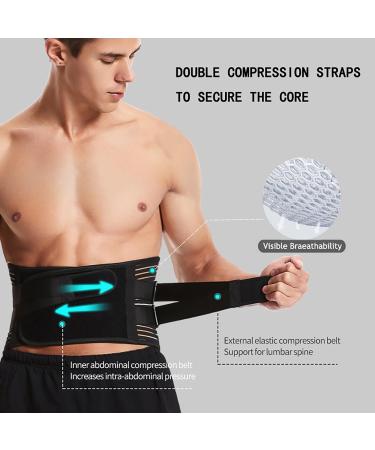 Adjustable Back Support Belt with 2 Wrists Straps for Pain Relief - M Size 29.5''-35.5'' - Sciatica, Scoliosis, Non-slip Lower Back Brace for Men & Women - Buy Online on GoSupps.com