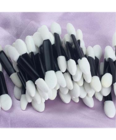 Eyeshadow Applicators 50pcs Disposable Double Ended Sponge Eye Shadow Applicators Dual Sided Eyeshadow Brush Sponge Tipped Oval Makeup Applicator Black Handle - Buy Online on GoSupps.com