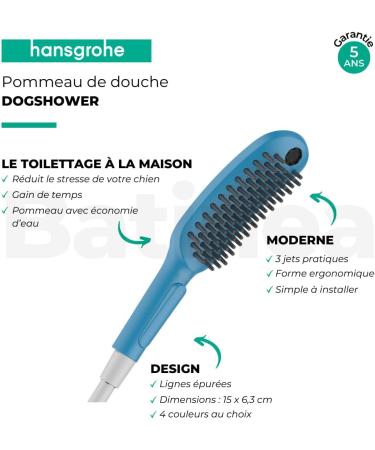 Hansgrohe Dog Shower | Water-Saving Pet Shower with 3 Jet Options for Grooming Dogs & Puppies - Buy Online on GoSupps.com