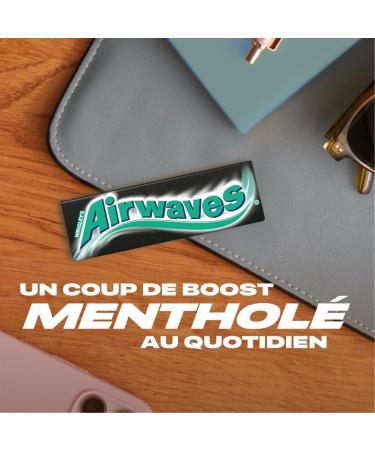 AIRWAVES - Chewing-gum Black Menthol sans sucres - Grand format contenant 30 paquets de 10 drag es - 420g - Buy Online on GoSupps.com