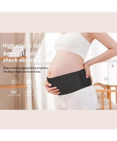 Merlinae Maternity Belt - Breathable Abdomen and Pelvic Support for Pregnancy - Comfortable Belly Band for Baby Black-1 One Size - Buy Online on GoSupps.com