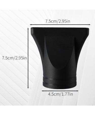 2PCS Professional Salon Hairdressing Tool Not Universal Black Plastic Salon Hair Dryer Nozzle Replacement Blow Flat Hairdressing Salon Styling Tool for Diameter 4.5cm - Buy Online on GoSupps.com