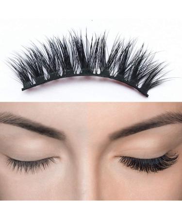 Shop 3D False Eyelashes - 5 Pairs Handmade Faux Mink Thick & Fluffy Reusable Lashes for Stunning Makeup - Buy Online on GoSupps.com