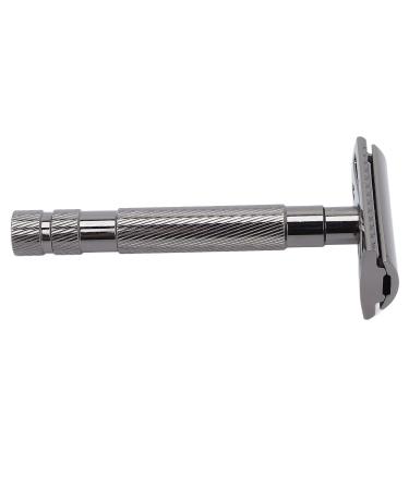 Heavy Duty Vintage Double Edge Safety Razor for Travel | Black Safety Razor for Home & Hotel Use - Buy Online on GoSupps.com