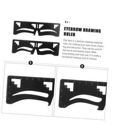 Beavorty 4 pcs Extension Drawing Microblading Measure Rulers Practical Location Tools Kit Supplies DIY 1 count (Pack of 1) Blackx2pcs - Buy Online on GoSupps.com