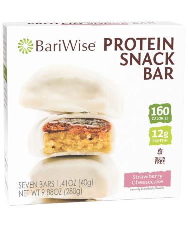BariWise Protein Bar, Strawberry Cheesecake, 160 Calories, 12g Protein, Gluten Free (7ct) Strawberry Cheesecake 1 Box - 7 Count