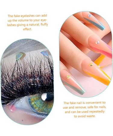 Beaupretty Fake Nails 4 Sets Eyelash Manicure Set Miss Fluffy Cosmetics False Nails - Buy Online on GoSupps.com