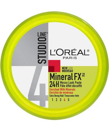 L'Oreal Paris Studio Line MineralFX 24h Messy Look Paste Extra Strong Hold Matt Finish 60ml Unscented 60 ml (Pack of 1) - Buy Online on GoSupps.com
