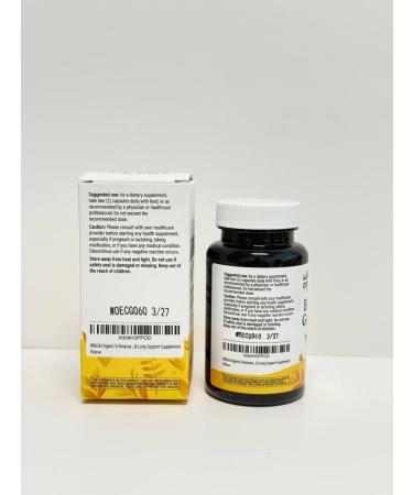 Wild & Organic Echinacea Goldenseal Capsules - Immune & Lung Support - Goldenseal Echinacea Supplement - Hydrastis Canadensis & Purpurea Complex - Vegan No Fillers Non-GMO - 60 Count 60 Count (Pack of 1) - Buy Online on GoSupps.com