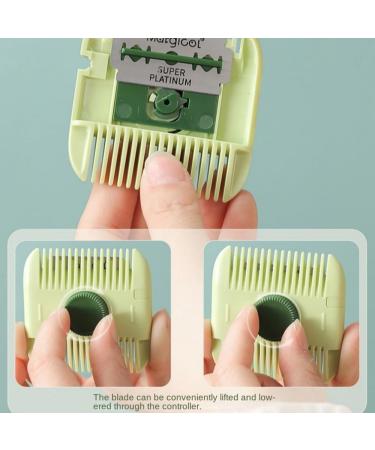 Trimpocket Hair Trimmer for Kids - 2-in-1 Split Ends & Bangs Trimmer with Replaceable Blades Includes 50 Face Shields - Dual-Sided Design (Orange - Buy Online on GoSupps.com
