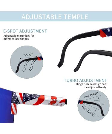 P-Vipers Polarized Sports Sunglasses | UV400 Men's & Women's Glasses for Baseball, Cycling, Running, Driving - Buy Online on GoSupps.com