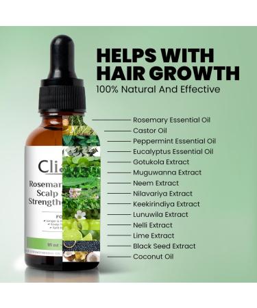 Buy Rosemary Organic Castor Oil & Hair Strengthening Oil for All Hair Types - Promotes Hair Growth | 30ml - Buy Online on GoSupps.com