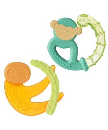 Chicco teething ring Fresh&Relax monkey or sloth 4M+ filled with sterile water