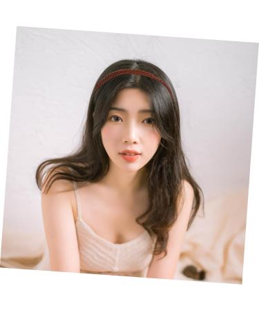 FRCOLOR Elastic Braided Headband Headbands Hair Ties Decor Hair Jewelry Braid Ponytail Hairband Double Layer Hair Band Braiding Hairband Retro Headband Hair Ornament Wig Suede Manual - Buy Online on GoSupps.com