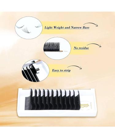 Binglingfunlash Easy Fan Volume Lash Extensions 0.07mm C Curl 17mm - Self Blooming Eyelash Extension Supplies - Buy Online on GoSupps.com