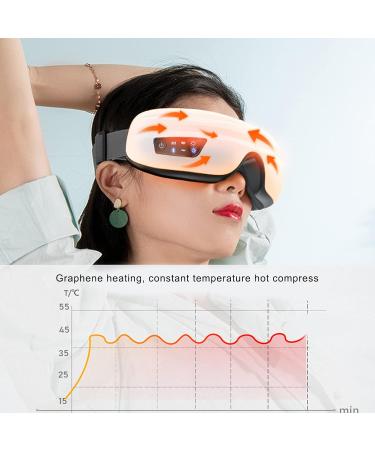 USB Electric Eye Massage Device Warmth & Bluetooth Music for Relaxation Dry Eyes Relief Dark Circles & Better Sleep - Buy Online on GoSupps.com