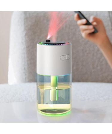 Desktop Humidifier - 280ml Facial Mister Desk Personal Air Humidifier - Rechargeable Cool Mist Humidifiers with Starry Projector Personal Desktop Humidifier for Bedroom Nightstand White - Buy Online on GoSupps.com