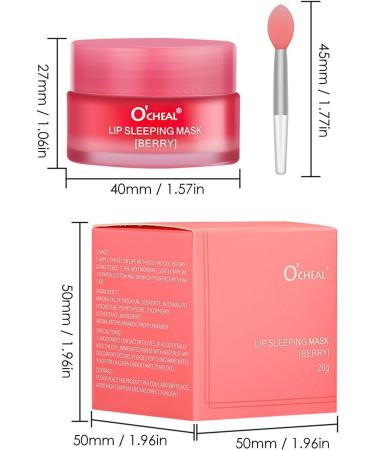 Lip Mask Cherry Lip Treatment Lip Moisturizer Strawberry Lip Balm Intense Lip Repair Lips Face Body - Buy Online on GoSupps.com