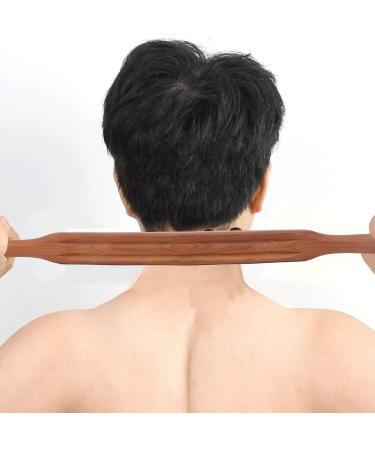 Buy Two-Row Gua Sha Massage Tool - Carbonized Beech Wood Scraping Stick for Lymphatic Drainage | Portable Gua Sha Massage Tab - Buy Online on GoSupps.com