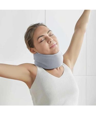 Besreey Neck Brace Adjustable Foam Soft Wraps - Soft Neck Support Brace for Sleeping Aligns & Stabilizes Vertebrae Ensures Stability for Women & Men Gray M - Buy Online on GoSupps.com