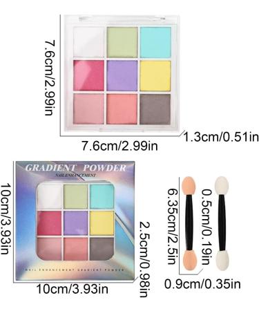 Powder Nails | Nail Art Powder | Chrome Powder Multicolor And Pigmented Nail Palette Sets Cute Nail Arts Gel Polish Nail Designs For Manicure Accessories For Nails Multicolor 1 - Buy Online on GoSupps.com
