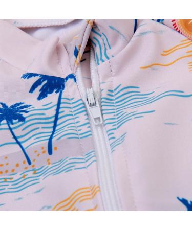 Baby Boy Swimsuit Rash Guard One Piece Beach Swimwear Shark Print Shorts 18-24 Months - Beige - Buy Online on GoSupps.com