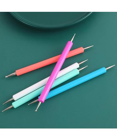 Saterkali Women Nail Dotting Pen Professional Nail DIY Portable Waterproof Nail Art Pen compatible with Women Multicolor - Buy Online on GoSupps.com