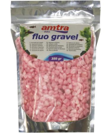 Amtra Fluo Gravel - Aquarium Decorative Ceramic Bottom Gravel for Freshwater and Saltwater Aquarium Dust Free Pink 350g Pink 350 g (Pack of 1) - Buy Online on GoSupps.com