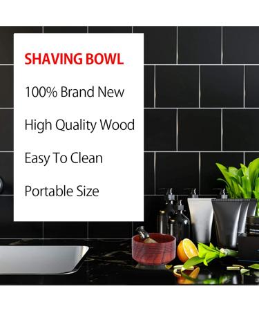 Saluaqui Eco-Friendly Wood Shaving Bowl & Mug - Light Firm and Stylish Shaving Tool for a Good Mood - Buy Online on GoSupps.com