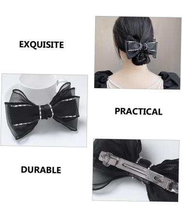 minkissy Accessories Fabric Butterfly Hair Clip Bow Barrettes Women girls hair clip womens hair accessories womens hair clips black bows white hair clips Miss rhinestone South Korea Hair - Buy Online on GoSupps.com